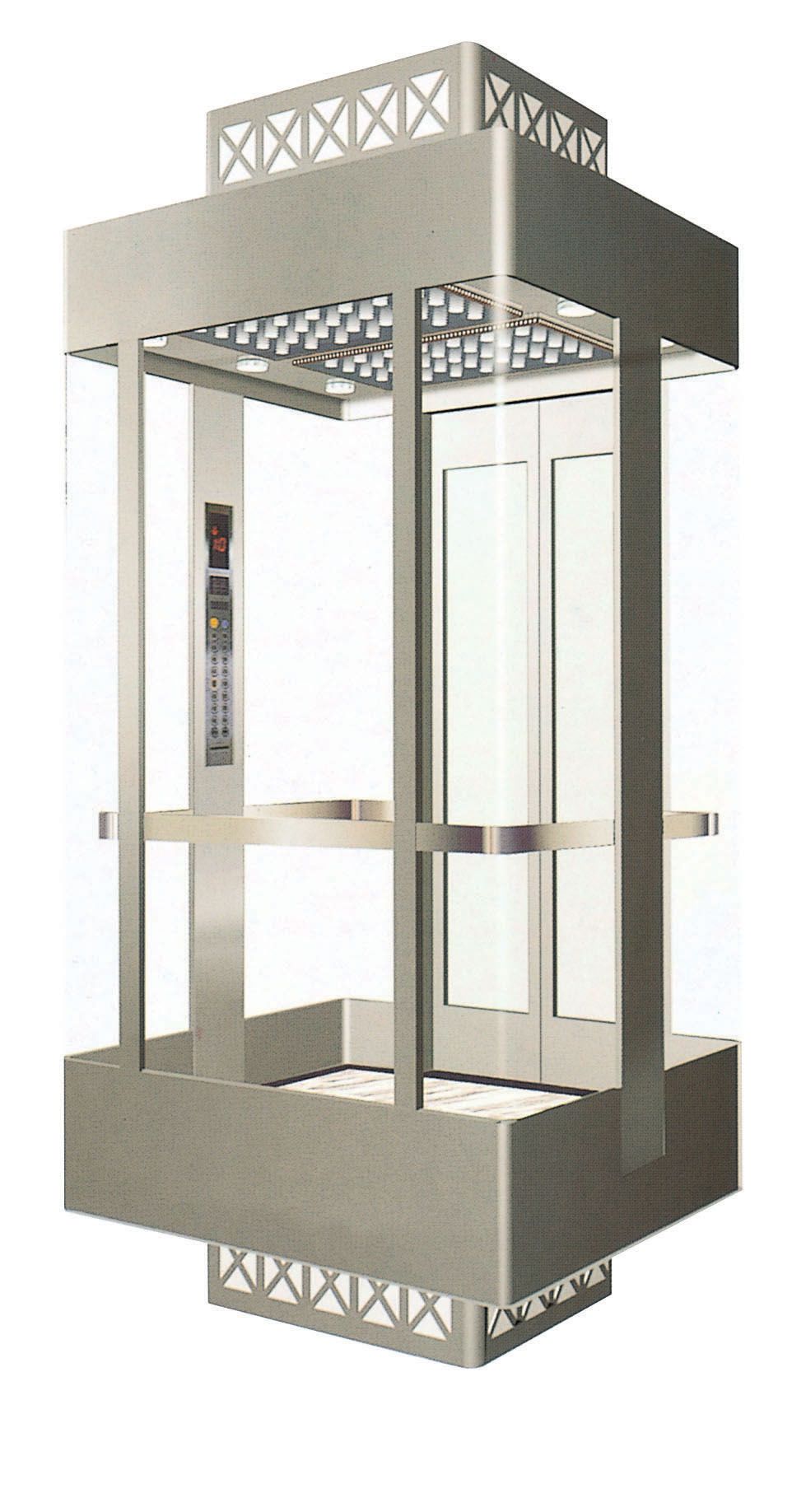 Yuanda Sightseeing Elevator Glass Panoramic Elevator (square size)