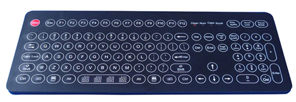 IP68 Dynamic Waterproof Industrial PC Keyboard with Numeric Keypad