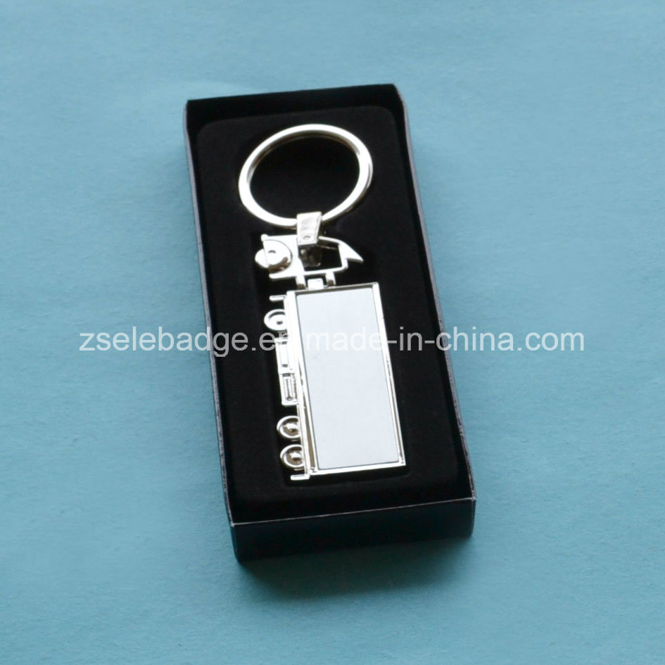 Zinc Alloy Key Chain with Nickel Finish for Promotion