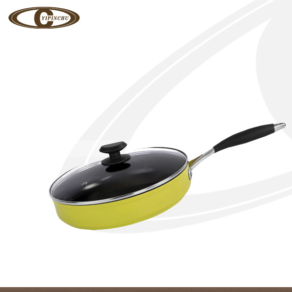 Color Yellow Non-Stick Frying Pan