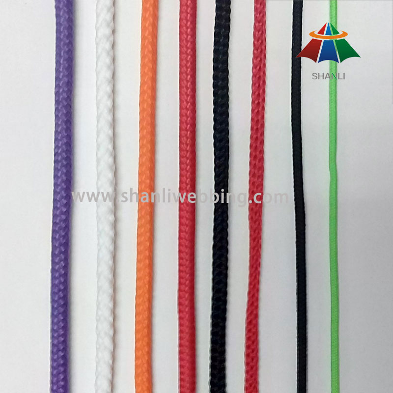 Solid Color Braided PP/Polypropylene Cord Rope for Garments