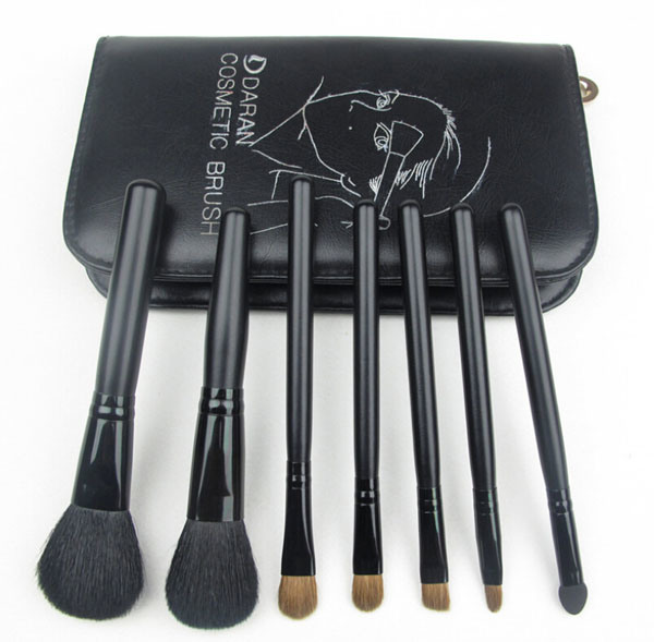 7 PCS Natural Hair Private Label Makeup Brush with BSCI Audit