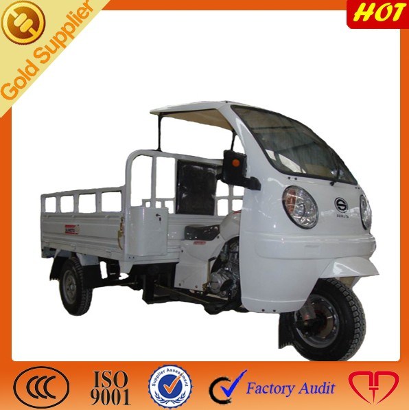2015 New Semi Driver Cabin White Tricycle with CCC Certificate Gold Supplier