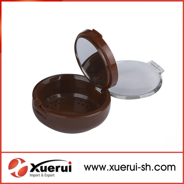 Plastic Cosmetic Compact Powder Container