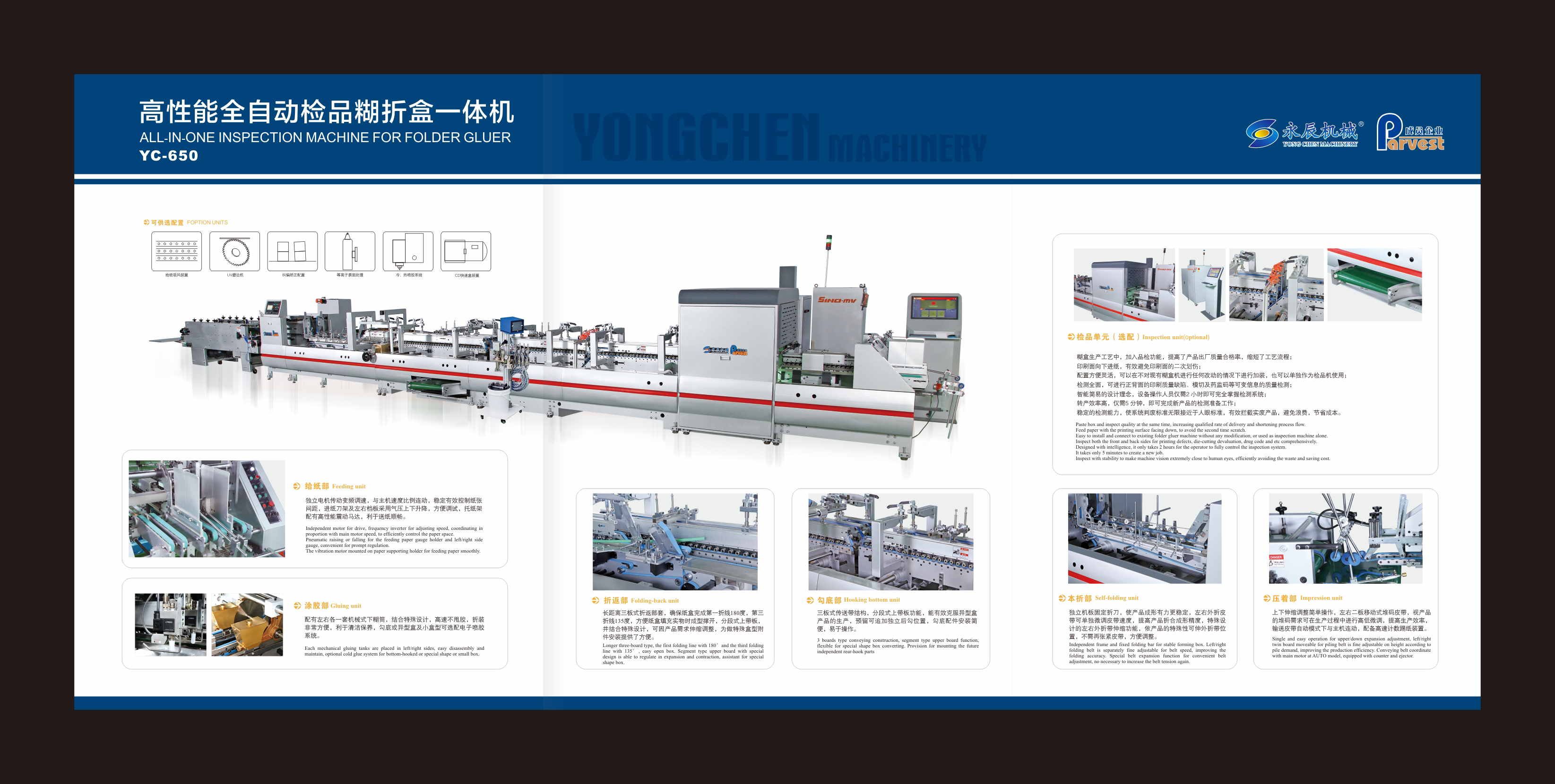 Folding Carton Gluer with Inline Inspection System