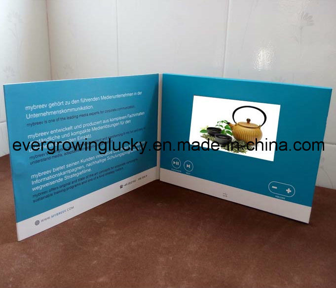 4.3inch LCD Screen Video Brochure with Custom Printing