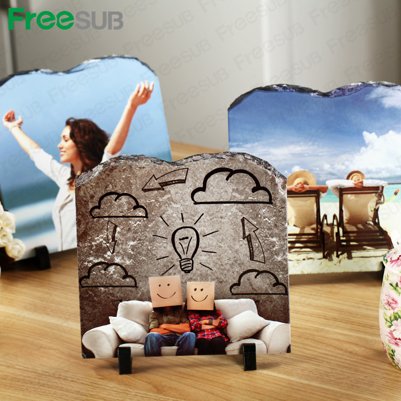 Freesub Blank Sublimation Coated Stone Rock Photo Slate (SH-05)