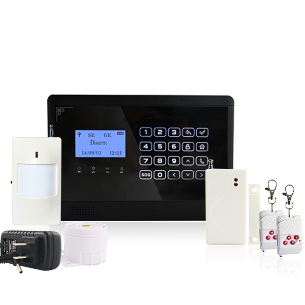 Home Security Wired Wireless Alarm System with 9 Zones