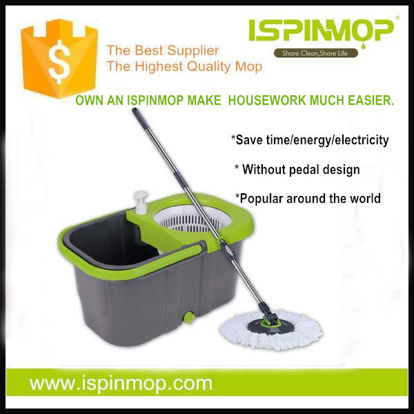 Ispinmop Top Sale 360 Super Mop for Washing and Drying Mop Head