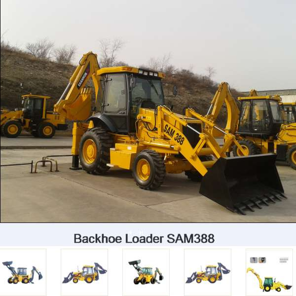 Jcb Style Sam388 Backhoe Loader