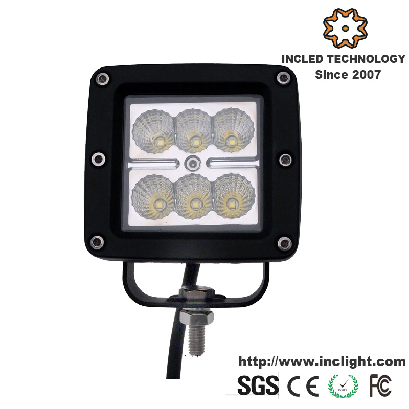 4 Inch 18W 1350lm CREE Square Spotlight LED Work Light