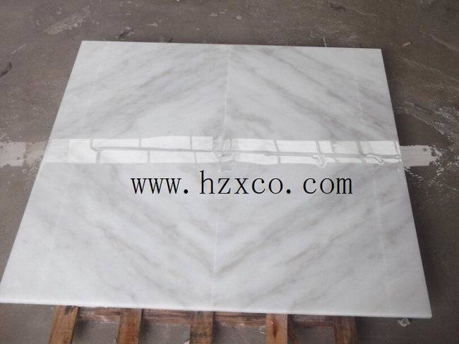 China Carrara White Marble Tile Book Match