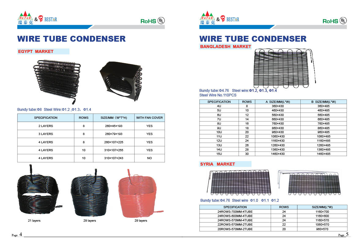 Refrigerator Condenser Coil for Refrigeration Parts