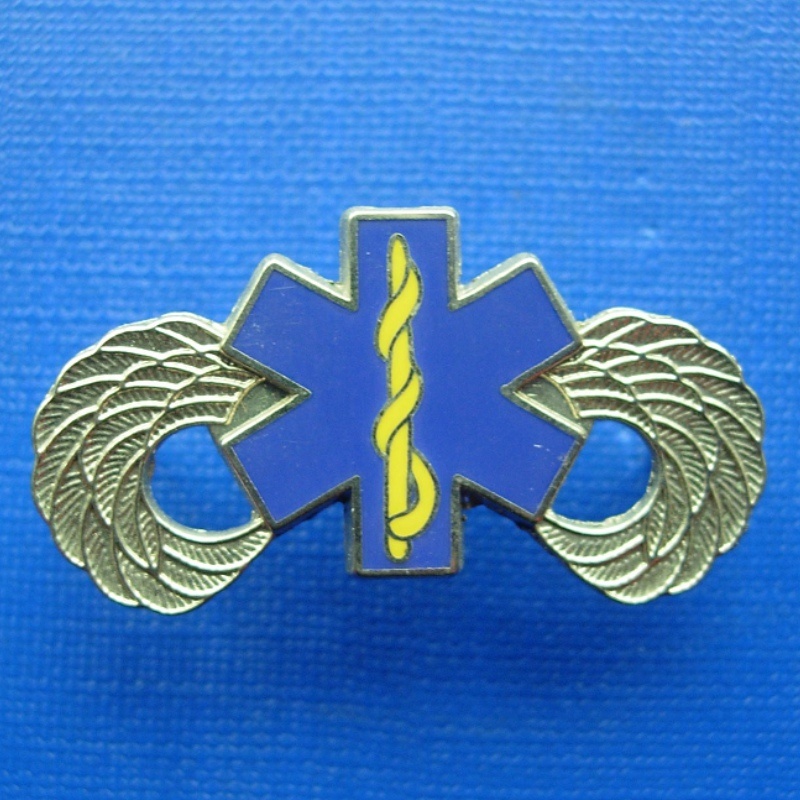 Gold Plating Badge with Blue Color (GZHY-BADGE-019)