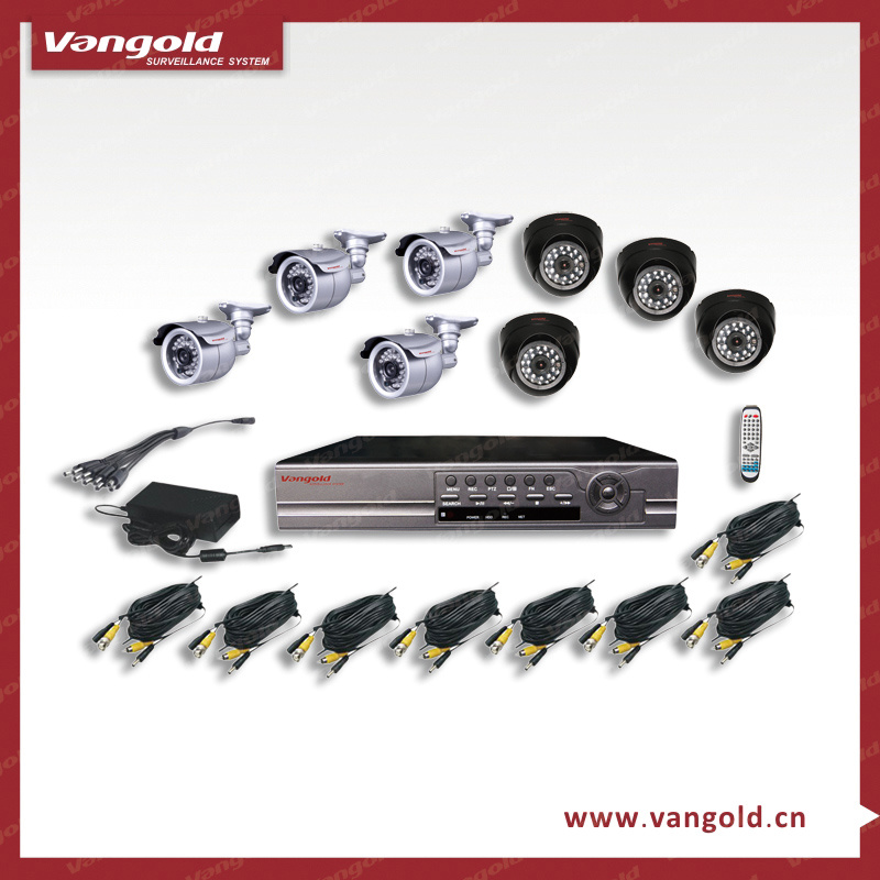 8CH Surveillace DIY Kit With H. 264 Compression (VG-H7408CK)