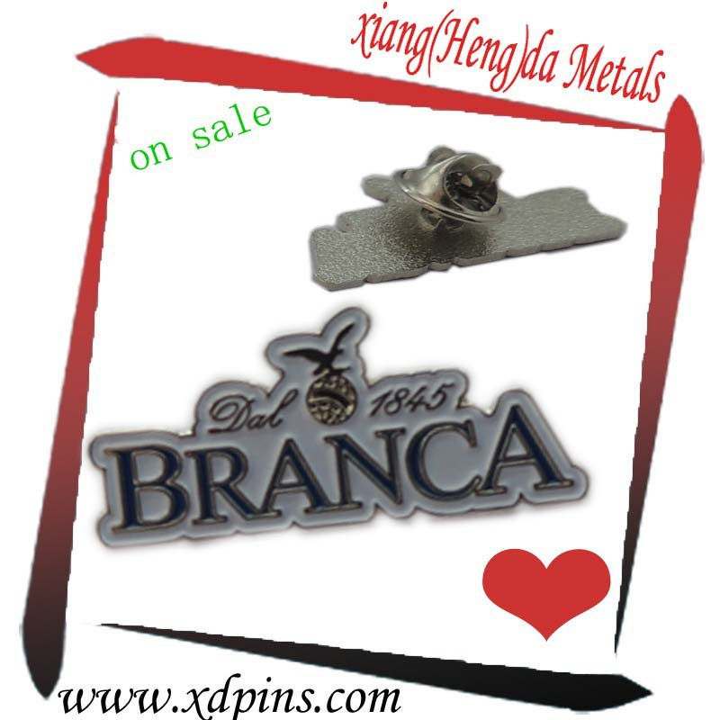 Custom Die Struck Badge with Silver Plating