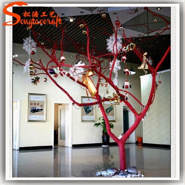 Office Decoration Plastic Artificial Dry Tree Branches
