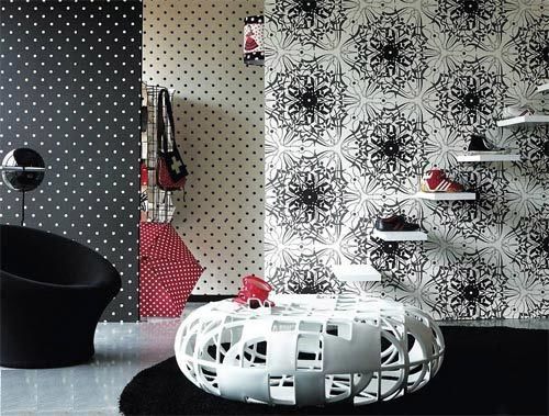 Decoration Wall with Shoe Holder, Slatwall, Wall Panel