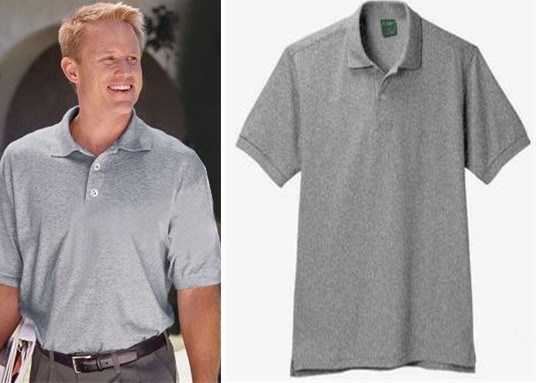 Stock 100%Cotton Men's Short Sleeve Polo Shirt