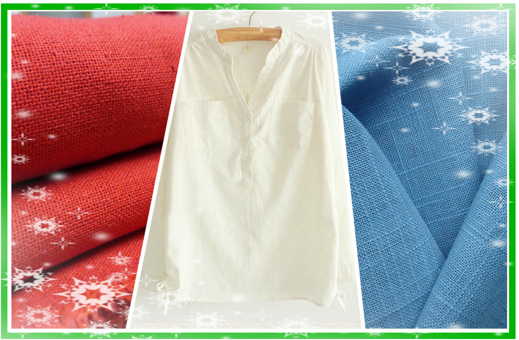 Good Quality Linen-Cotton Blended Fabric of Garment Textile (W030)
