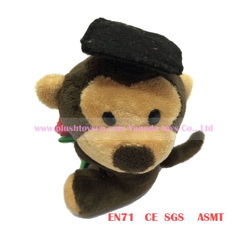 12cm Brown Boss Monkey Plush Toys (sales)