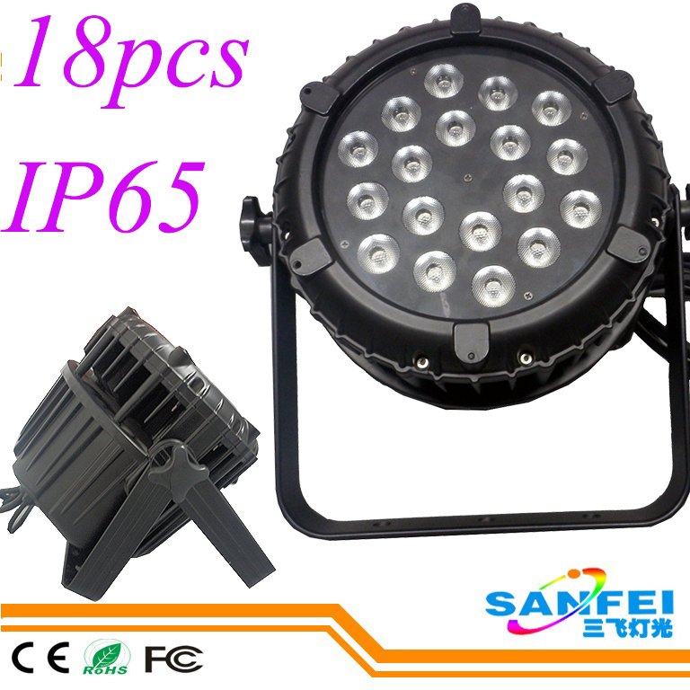 Waterproof 18X10W 6in1 LED PAR with DMX