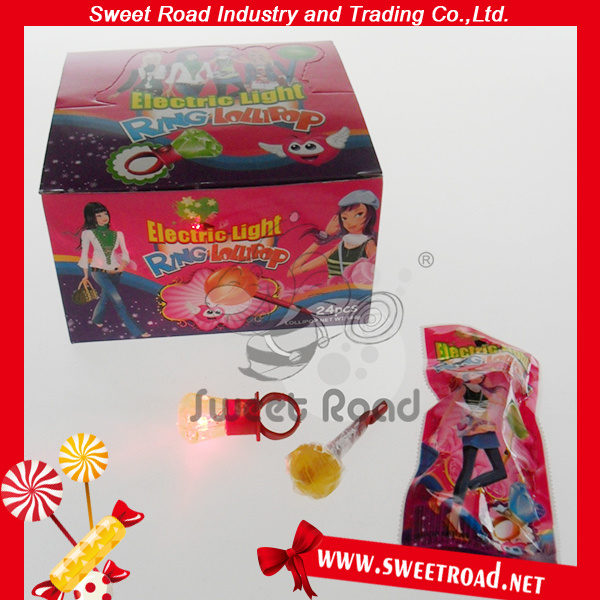 Electric Light Ring Toy Lollipop Candy
