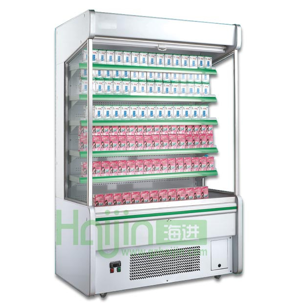 Compressor Built-in Supermarket Milk Open Dsplay Refrigerator