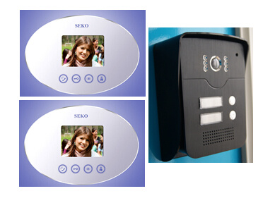 Home Automation 3.5 Inch Video Door Phone with 2 Monitors