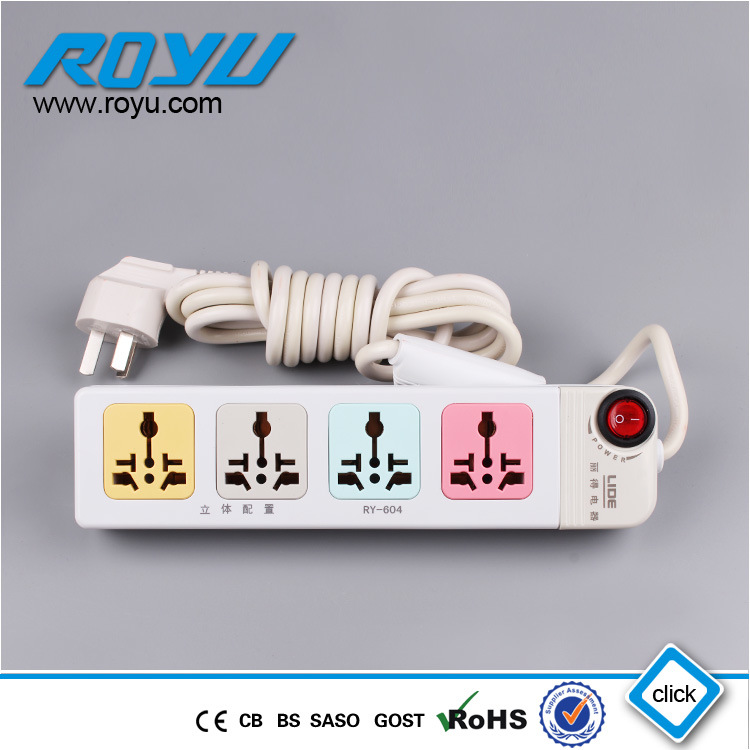 Multi-Function Extension Power Outlet with 1.5*3 Meter Wire