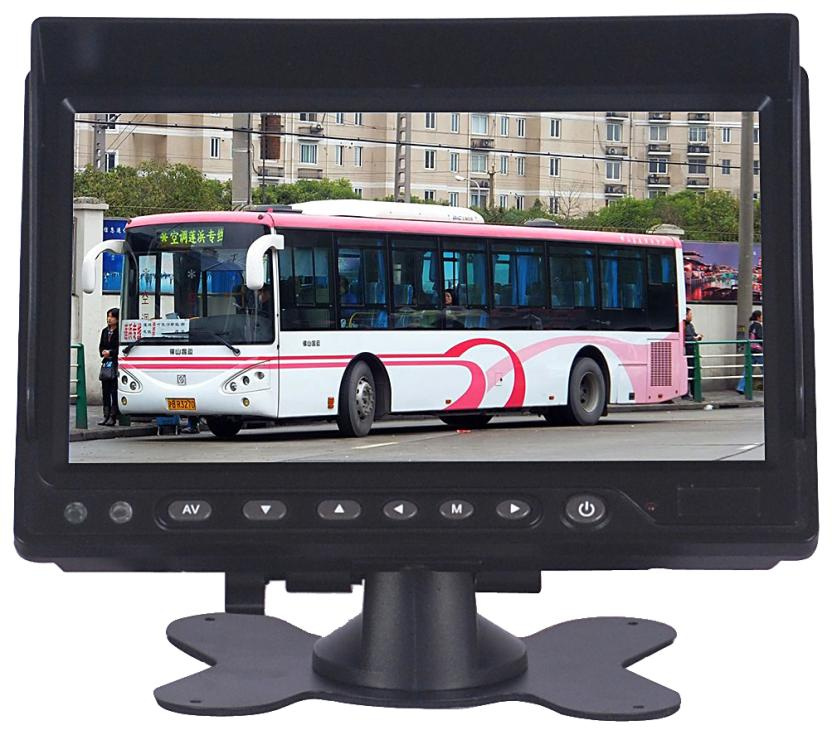 7 Inch Three Way Video Inputs Digital Monitor