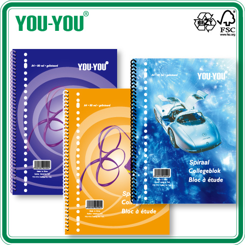 A4-A6 Single or Double Spiral Notebook (Any size)