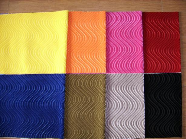 Spray Flocking Wave Fabric