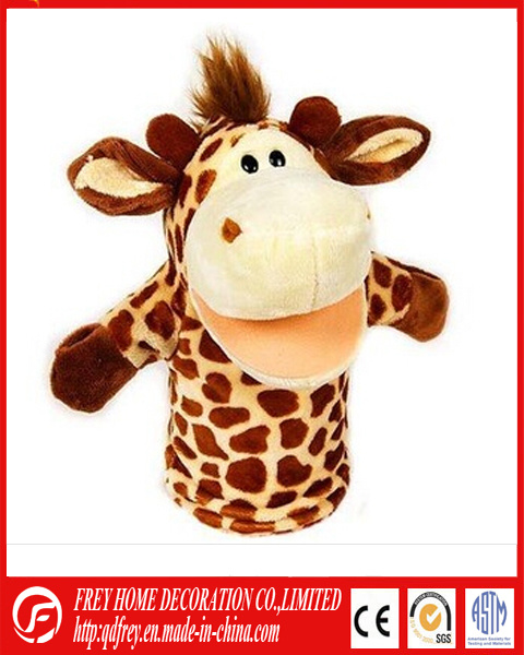 Hot Sale Plush Giraffe Hand Puppet Toy with CE