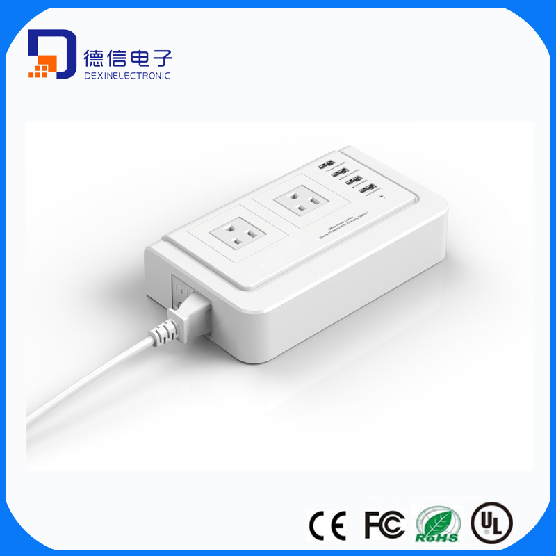 USB Power Strip Extension Socket with Switch (LC-OPC-2A4U)