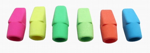 Cap Erasers, 25CT Assorted