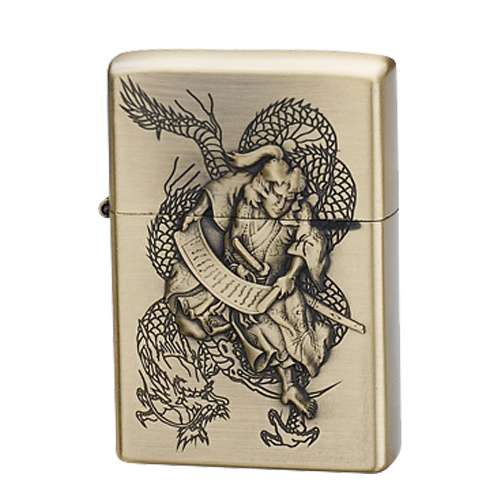 Promotional Gifts Zinc Alloy Embossed Oil Lighter Xf6004D