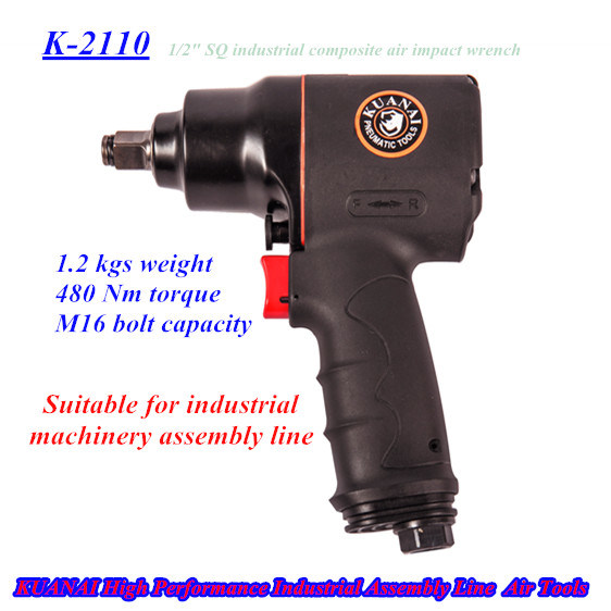 Air Impact Wrench Composite Industrial Twin Hammer Sturcture