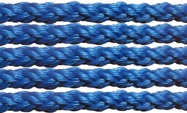 8 Strand Rope Blue / PE Yatcht Rope for Houseboat / Boat Anchor Rope