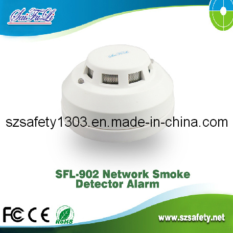 Wired 12V-4 Wire Smoke Detector Alarm with Relay Output Sfl-902