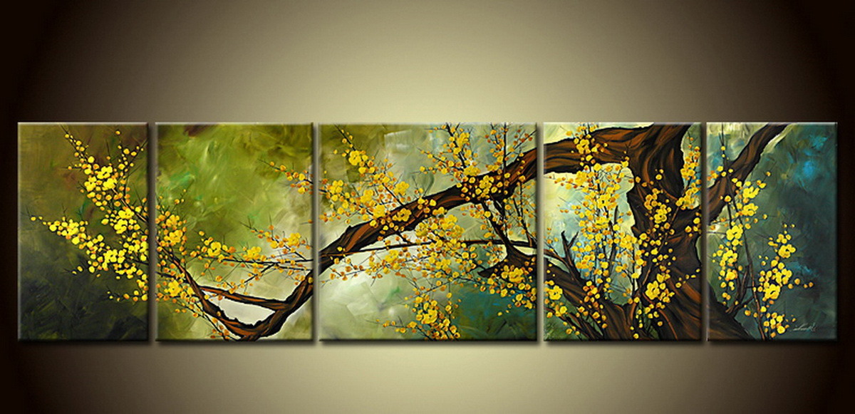 Cheap Latest Flower Canvas Oil Painting