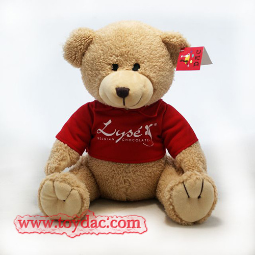 Plush Red T-Shirt Bear Toy
