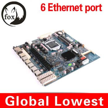 6 LAN Mainboard 6 LAN Motherboard 6 LAN Firewall Board Router Board Fan and DC 12V Motherboard