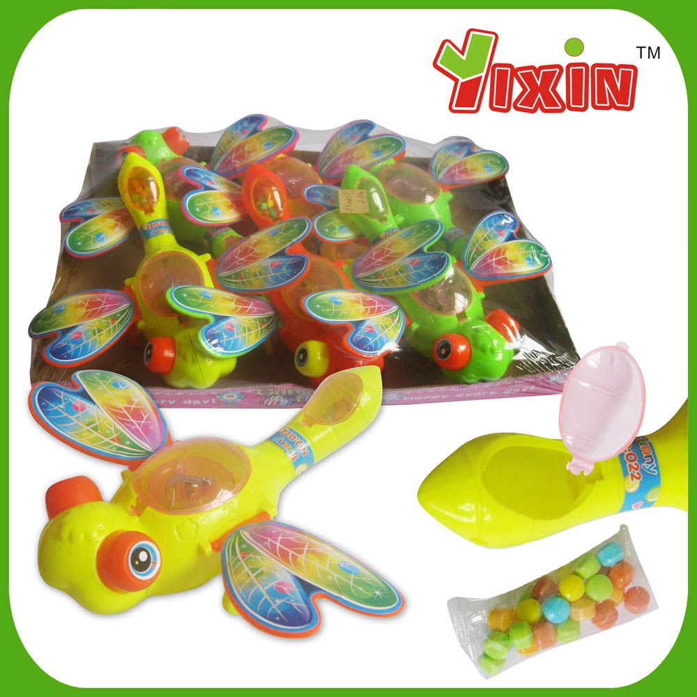 Pull Line Dragonfly with Light Toy Candy
