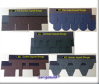 Cheap and High Quality Bitumen Roof Tile for Asphalt Roof Tile Materials Sale