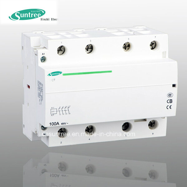 CT Modular Contactors AC Magnetic Contactor 100A 4 Pole