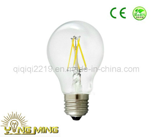 CE RoHS FCC A19 3.5W E27 Brass Base LED Light Bulb