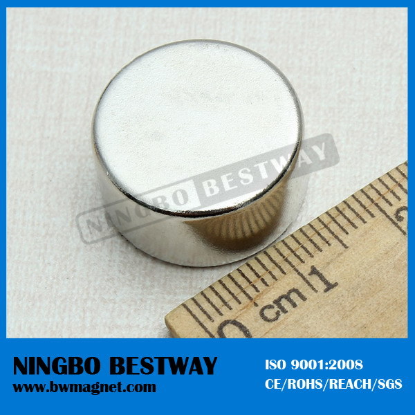 N42sh Nickel Disc Button Magnet