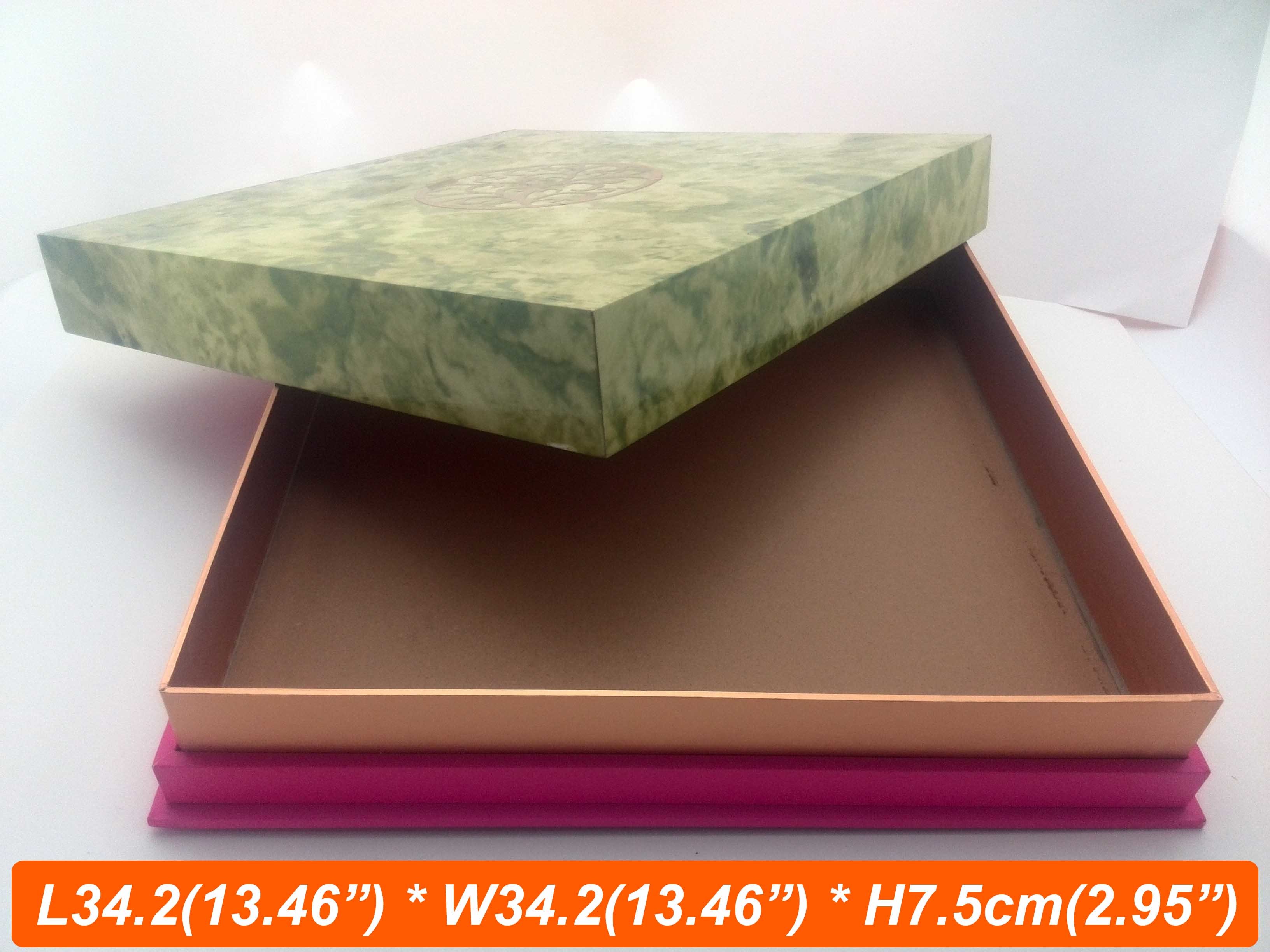 Luxury Stone Style Wooden Jewelry Box for Gifts