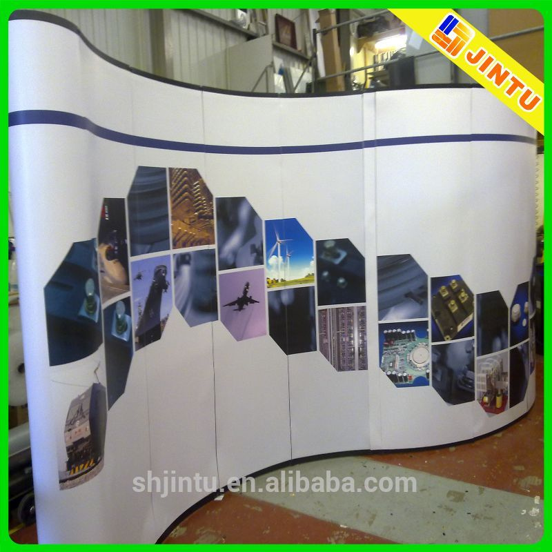 Trade Show Booth 8ft Fabric Pop up Banner Stand